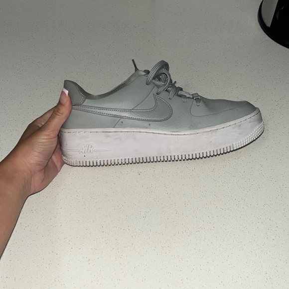 light gray platform air force 1 - Picture 1 of 1